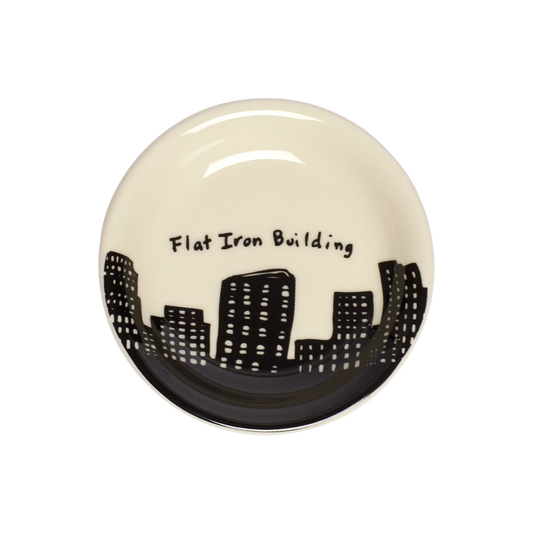 212 Skyline - Flat Iron Butter Pad serving and catchall piece, with a clean, polished finish and distinctive shape or artwork; useful for snacks and small bites, or for organizing jewelry, keys, and countertop essentials. Primary product view highlights the overall design and proportions.