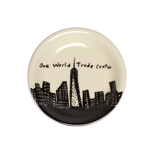 212 Skyline - One Wtc Butter Pad serving and catchall piece, with a clean, polished finish and distinctive shape or artwork; useful for snacks and small bites, or for organizing jewelry, keys, and countertop essentials. Primary product view highlights the overall design and proportions.