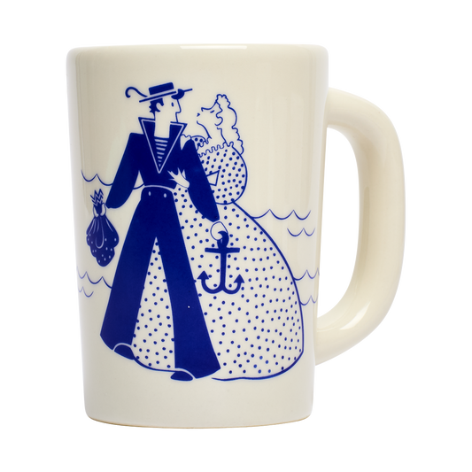Sailor Mug ceramic drinkware, with a clean, polished finish and distinctive shape or artwork; a comfortable everyday choice for coffee, tea, cocoa, or desk-side sipping. Primary product view highlights the overall design and proportions.