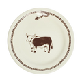 Bull Lasso Plate tableware, with a clean, polished finish and distinctive shape or artwork; a useful size for meals, appetizers, desserts, snacks, or layered place settings. Primary product view highlights the overall design and proportions.