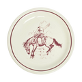 Bucking Bronco Plate tableware, with a clean, polished finish and distinctive shape or artwork; a useful size for meals, appetizers, desserts, snacks, or layered place settings. Primary product view highlights the overall design and proportions.