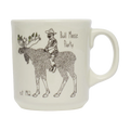 Teddy Roosevelt - Bull Moose Mug ceramic drinkware, with a clean, polished finish and distinctive shape or artwork; a comfortable everyday choice for coffee, tea, cocoa, or desk-side sipping. Primary product view highlights the overall design and proportions.