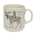 Teddy Roosevelt - Bull Moose Mug ceramic drinkware, with a clean, polished finish and distinctive shape or artwork; a comfortable everyday choice for coffee, tea, cocoa, or desk-side sipping. Alternate product view shows more of the shape, finish, and design details.