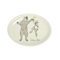 Teddy Roosevelt - Teddy & Bear Plate tableware, with a clean, polished finish and distinctive shape or artwork; a useful size for meals, appetizers, desserts, snacks, or layered place settings. Primary product view highlights the overall design and proportions.