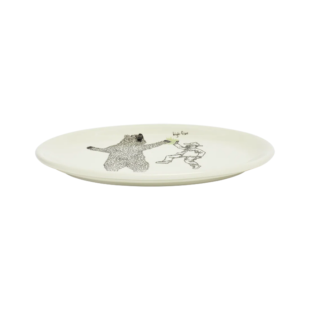 Teddy Roosevelt - Teddy & Bear Plate tableware, with a clean, polished finish and distinctive shape or artwork; a useful size for meals, appetizers, desserts, snacks, or layered place settings. Additional view helps show the profile, scale, and decorative details.
