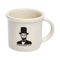 Honest Abe Mug ceramic drinkware, with a clean, polished finish and distinctive shape or artwork; a comfortable everyday choice for coffee, tea, cocoa, or desk-side sipping. Alternate product view shows more of the shape, finish, and design details.