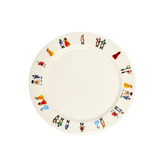 Hamilton - Main Cast Dinner Plate tableware, with a clean, polished finish and distinctive shape or artwork; a useful size for meals, appetizers, desserts, snacks, or layered place settings. Primary product view highlights the overall design and proportions.