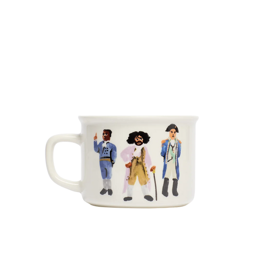 Hamilton - Immigrants Mug ceramic drinkware, with a clean, polished finish and distinctive shape or artwork; a comfortable everyday choice for coffee, tea, cocoa, or desk-side sipping. Primary product view highlights the overall design and proportions.