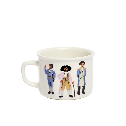 Hamilton - Immigrants Mug ceramic drinkware, with a clean, polished finish and distinctive shape or artwork; a comfortable everyday choice for coffee, tea, cocoa, or desk-side sipping. Alternate product view shows more of the shape, finish, and design details.