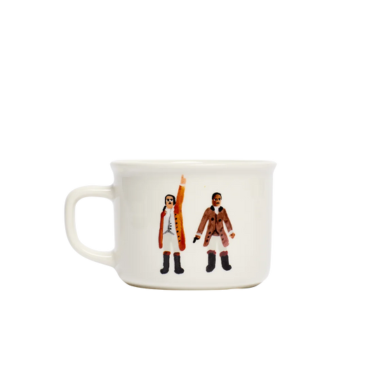 Hamilton - Talk Less Smile More Mug ceramic drinkware, with a clean, polished finish and distinctive shape or artwork; a comfortable everyday choice for coffee, tea, cocoa, or desk-side sipping. Primary product view highlights the overall design and proportions.