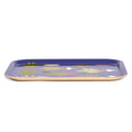 Root Down tray, low side view showing the thin profile and wood edge
