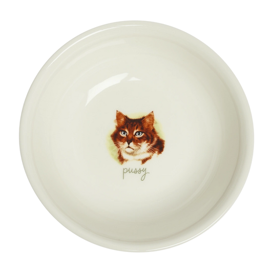 All in the Family - Pussy Bowl versatile tableware, with a clean, polished finish and distinctive shape or artwork; useful for cereal, soup, snacks, sides, desserts, or everyday prep and serving. Primary product view highlights the overall design and proportions.