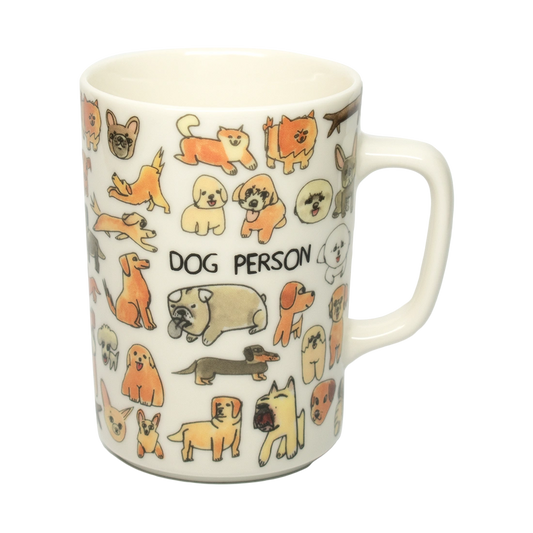 Ben Lenovitz - Dog Person Mug ceramic drinkware, with a clean, polished finish and distinctive shape or artwork; a comfortable everyday choice for coffee, tea, cocoa, or desk-side sipping. Alternate product view shows more of the shape, finish, and design details.