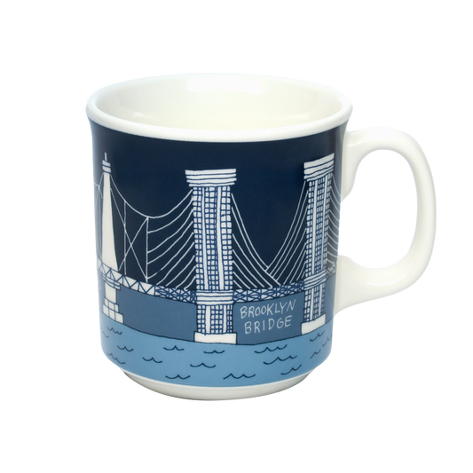 Bridge & Tunnel - Bridge Mug ceramic drinkware, with a clean, polished finish and distinctive shape or artwork; a comfortable everyday choice for coffee, tea, cocoa, or desk-side sipping. Alternate product view shows more of the shape, finish, and design details.