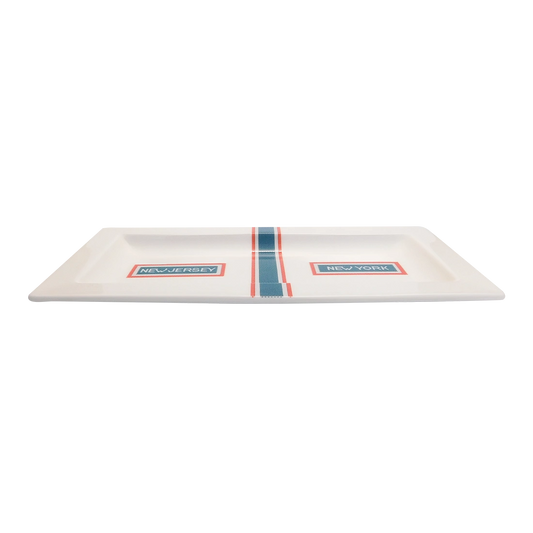 Bridge & Tunnel - Tunnel Vision Tray serving and catchall piece, with a clean, polished finish and distinctive shape or artwork; useful for snacks and small bites, or for organizing jewelry, keys, and countertop essentials. Alternate product view shows more of the shape, finish, and design details.