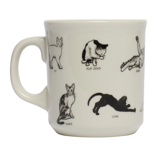 Cat Tricks - Mug ceramic drinkware, with a clean, polished finish and distinctive shape or artwork; a comfortable everyday choice for coffee, tea, cocoa, or desk-side sipping. Primary product view highlights the overall design and proportions.