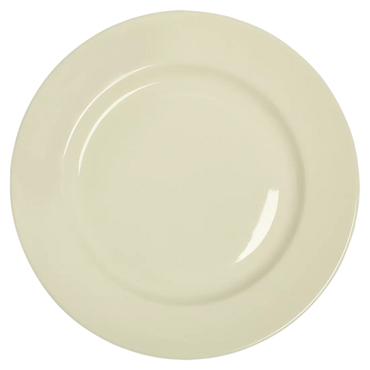 Diner Whites - Main Plate tableware, with a clean, polished finish and distinctive shape or artwork; a useful size for meals, appetizers, desserts, snacks, or layered place settings. Primary product view highlights the overall design and proportions.