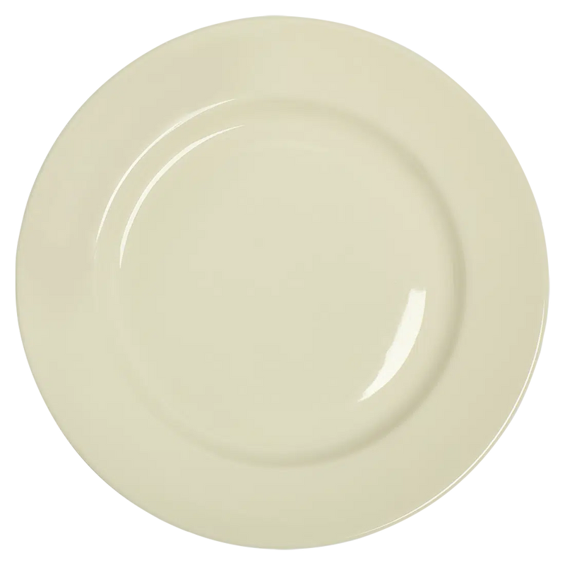 Diner Whites - Main Plate tableware, with a clean, polished finish and distinctive shape or artwork; a useful size for meals, appetizers, desserts, snacks, or layered place settings. Primary product view highlights the overall design and proportions.