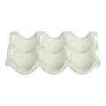 Farmers Market - 6 Egg Tray - White serving and catchall piece, with a clean, polished finish and distinctive shape or artwork; useful for snacks and small bites, or for organizing jewelry, keys, and countertop essentials. Alternate product view shows more of the shape, finish, and design details.
