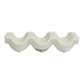 Farmers Market - 6 Egg Tray - White serving and catchall piece, with a clean, polished finish and distinctive shape or artwork; useful for snacks and small bites, or for organizing jewelry, keys, and countertop essentials. Additional view helps show the profile, scale, and decorative details.