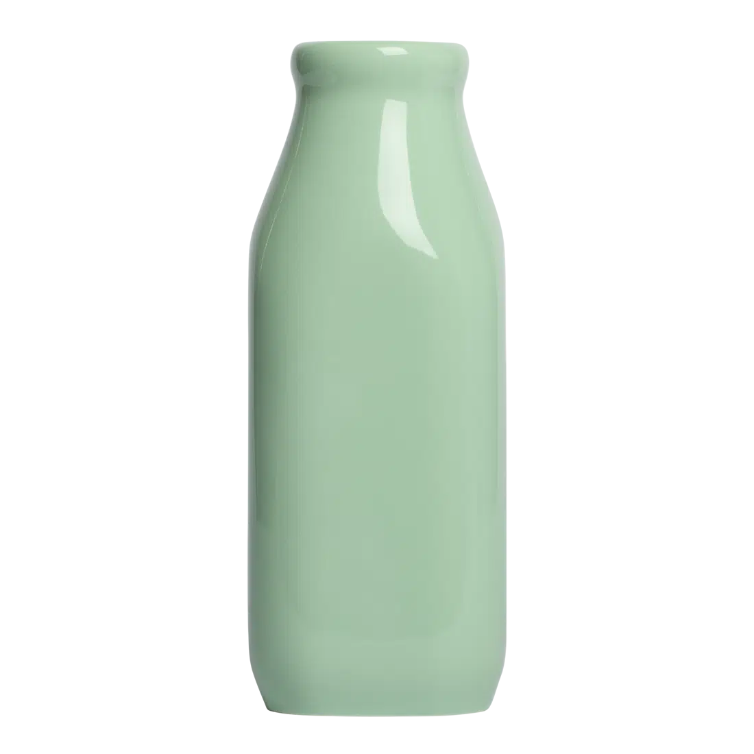 Farmers Market - Milk Jug - Mint pouring vessel, with a clean, polished finish and distinctive shape or artwork; handy for cream, milk, sauces, small-batch drinks, or as a compact tabletop accent. Primary product view highlights the overall design and proportions.