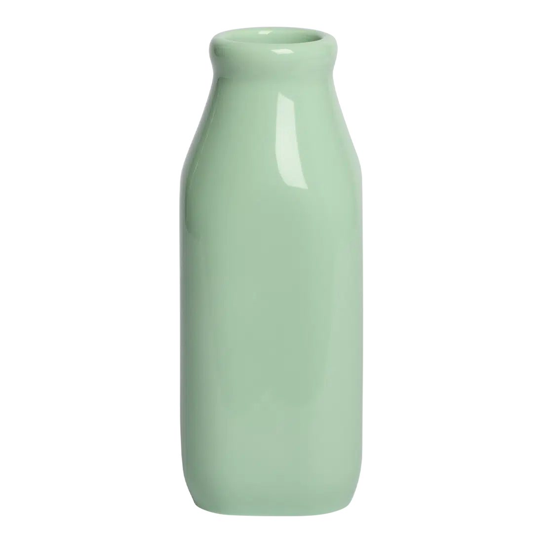 Farmers Market - Milk Jug - Mint pouring vessel, with a clean, polished finish and distinctive shape or artwork; handy for cream, milk, sauces, small-batch drinks, or as a compact tabletop accent. Alternate product view shows more of the shape, finish, and design details.