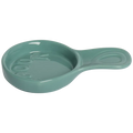 Farmers Market - Spoon Holder - Teal countertop organizer, with a clean, polished finish and distinctive shape or artwork; helps keep utensils, spoons, packets, or small kitchen essentials tidy and easy to reach. Alternate product view shows more of the shape, finish, and design details.