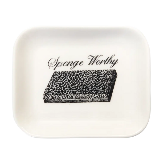 Funny Little Trays - Sponge Worthy serving and catchall piece, with a clean, polished finish and distinctive shape or artwork; useful for snacks and small bites, or for organizing jewelry, keys, and countertop essentials. Primary product view highlights the overall design and proportions.