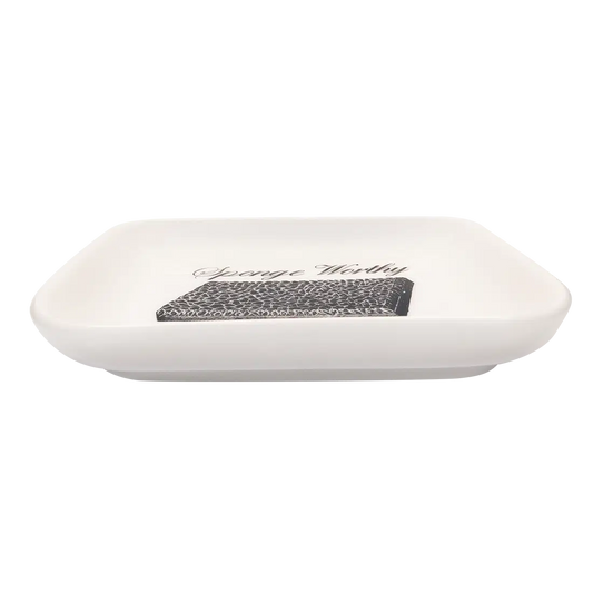 Funny Little Trays - Sponge Worthy serving and catchall piece, with a clean, polished finish and distinctive shape or artwork; useful for snacks and small bites, or for organizing jewelry, keys, and countertop essentials. Alternate product view shows more of the shape, finish, and design details.