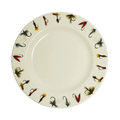 Gone Fishin' - Main Plate tableware, with a clean, polished finish and distinctive shape or artwork; a useful size for meals, appetizers, desserts, snacks, or layered place settings. Primary product view highlights the overall design and proportions.