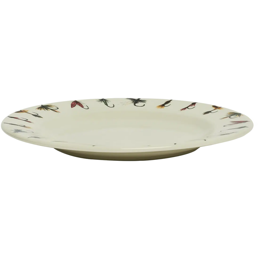 Gone Fishin' - Main Plate tableware, with a clean, polished finish and distinctive shape or artwork; a useful size for meals, appetizers, desserts, snacks, or layered place settings. Additional view helps show the profile, scale, and decorative details.