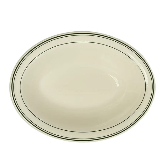Hl Greenband - Baker versatile tableware, with a clean, polished finish and distinctive shape or artwork; useful for cereal, soup, snacks, sides, desserts, or everyday prep and serving. Alternate product view shows more of the shape, finish, and design details.
