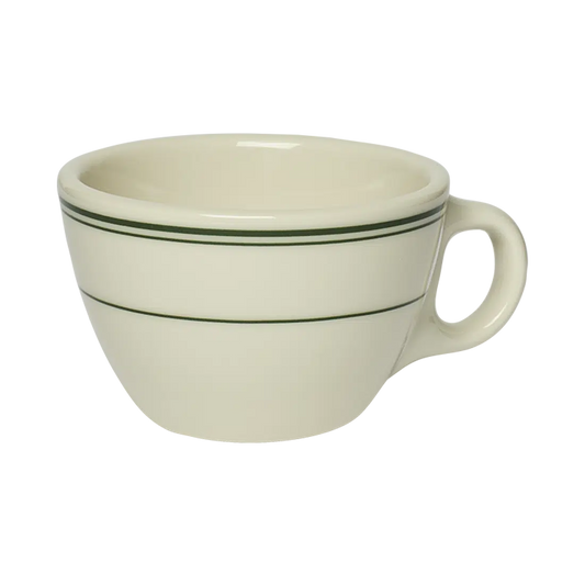 Hl Greenband - Tea Cup ceramic drinkware, with a clean, polished finish and distinctive shape or artwork; a comfortable everyday choice for coffee, tea, cocoa, or desk-side sipping. Alternate product view shows more of the shape, finish, and design details.