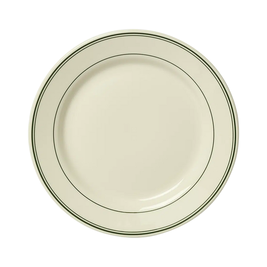 Hl Greenband - App Plate tableware, with a clean, polished finish and distinctive shape or artwork; a useful size for meals, appetizers, desserts, snacks, or layered place settings. Primary product view highlights the overall design and proportions.