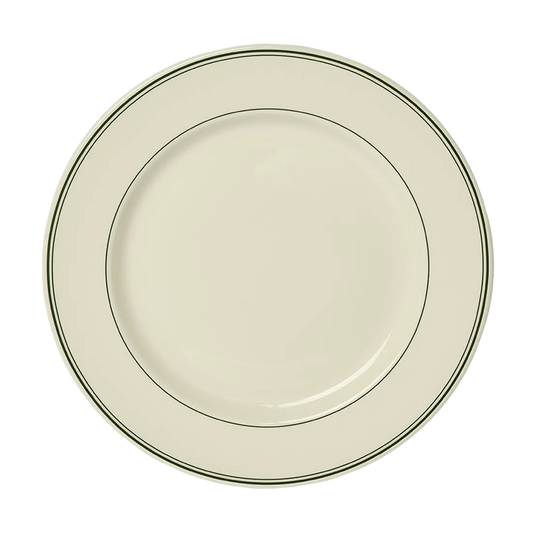 Hl Greenband - Main Plate tableware, with a clean, polished finish and distinctive shape or artwork; a useful size for meals, appetizers, desserts, snacks, or layered place settings. Primary product view highlights the overall design and proportions.
