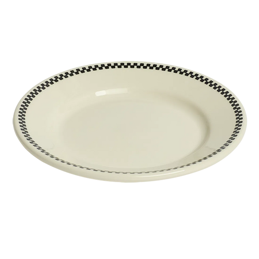 Checkerboard - Side Plate tableware, with a clean, polished finish and distinctive shape or artwork; a useful size for meals, appetizers, desserts, snacks, or layered place settings. Alternate product view shows more of the shape, finish, and design details.