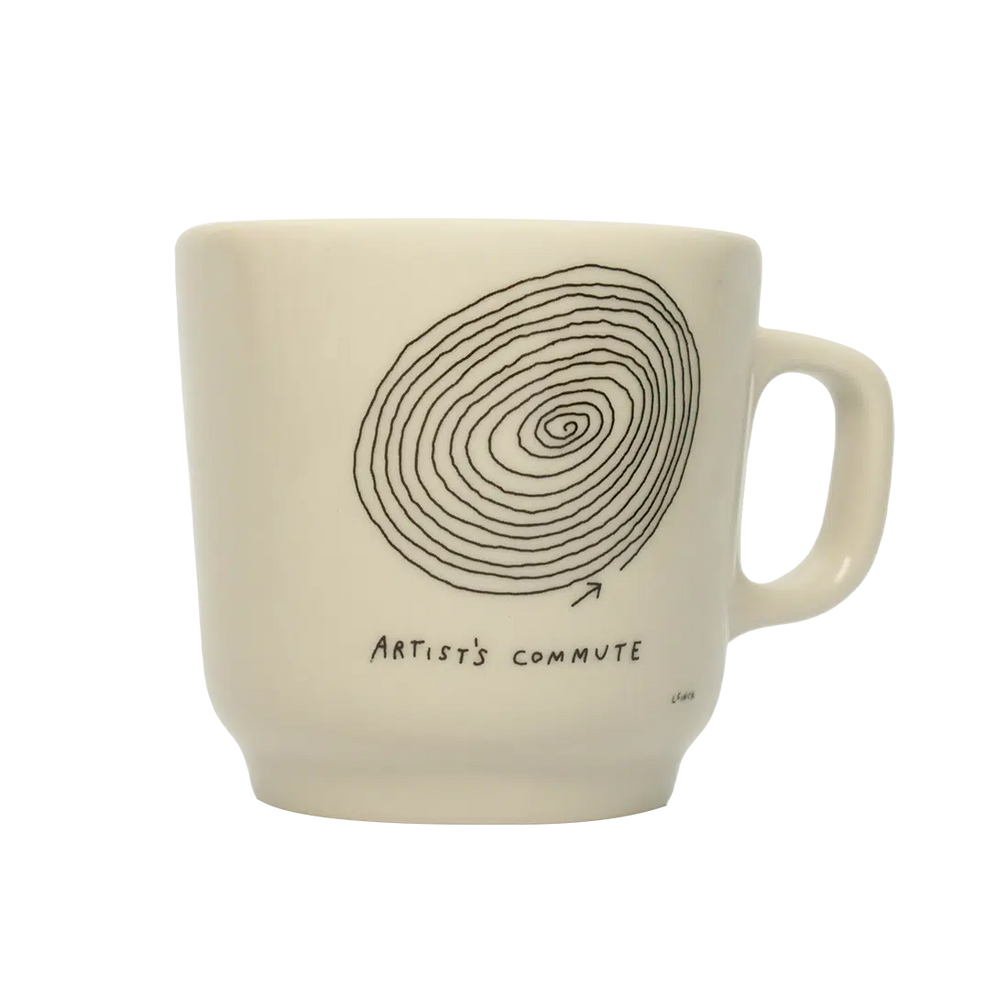 Liana Finck - Artist Commute Mug ceramic drinkware, with a clean, polished finish and distinctive shape or artwork; a comfortable everyday choice for coffee, tea, cocoa, or desk-side sipping. Additional view helps show the profile, scale, and decorative details.