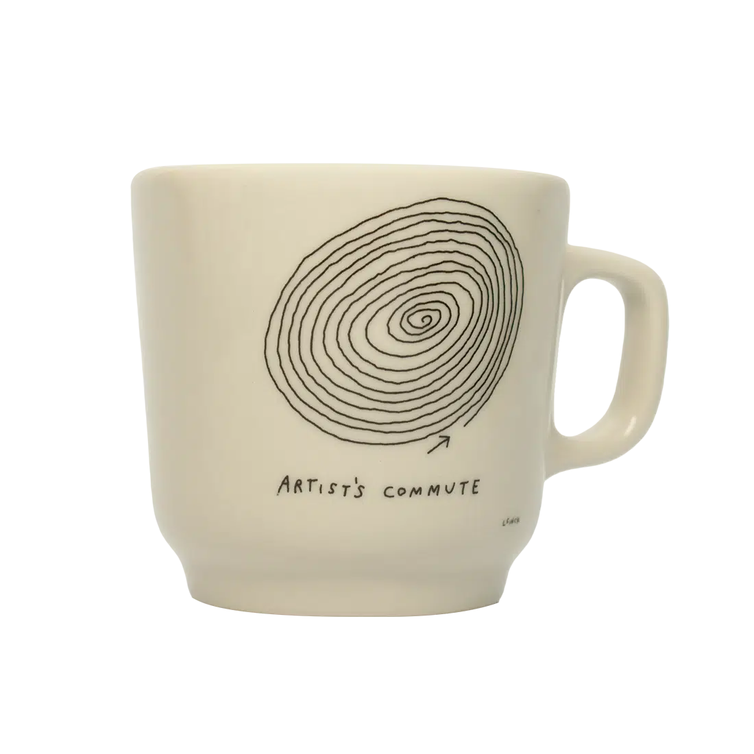 Liana Finck - Artist Commute Mug ceramic drinkware, with a clean, polished finish and distinctive shape or artwork; a comfortable everyday choice for coffee, tea, cocoa, or desk-side sipping. Additional view helps show the profile, scale, and decorative details.