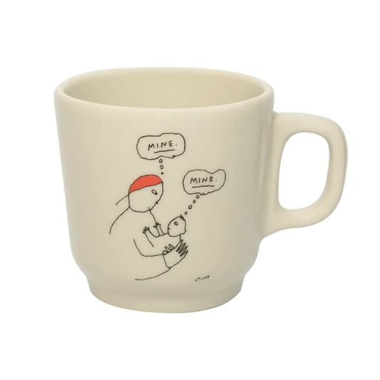 Liana Finck - Mine Mug ceramic drinkware, with a clean, polished finish and distinctive shape or artwork; a comfortable everyday choice for coffee, tea, cocoa, or desk-side sipping. Alternate product view shows more of the shape, finish, and design details.