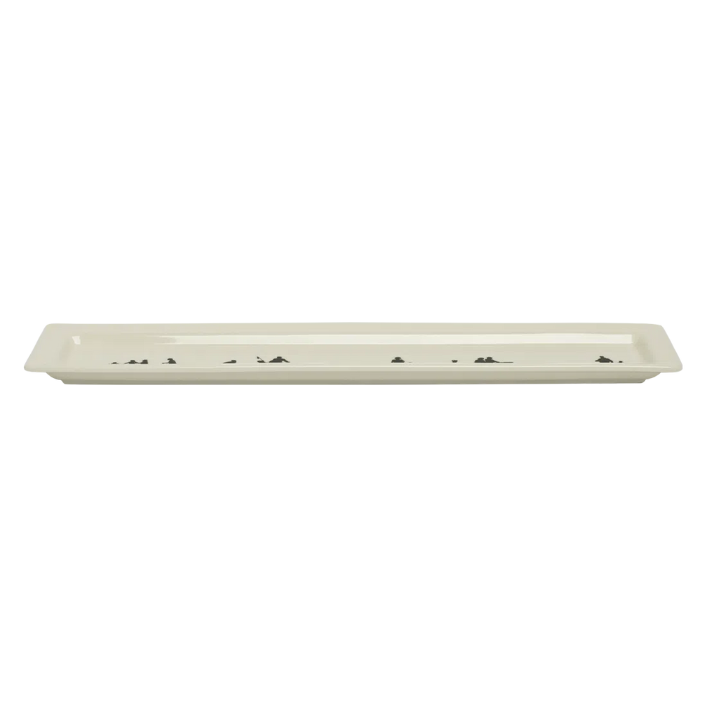Pedestrians - Tray serving and catchall piece, with a clean, polished finish and distinctive shape or artwork; useful for snacks and small bites, or for organizing jewelry, keys, and countertop essentials. Additional view helps show the profile, scale, and decorative details.