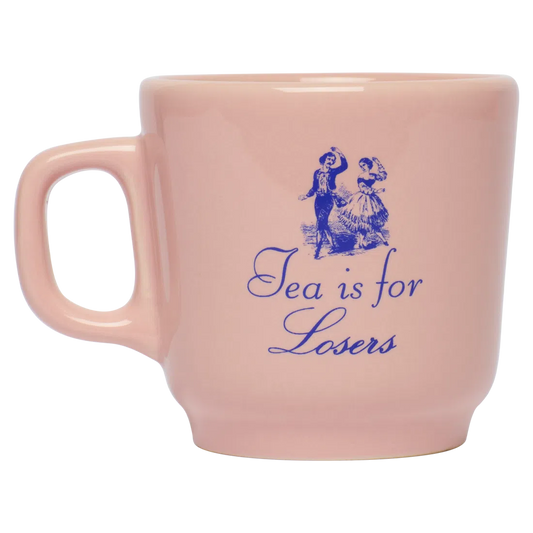 Pleasantries - Tea Is for Losers Mug ceramic drinkware, with a clean, polished finish and distinctive shape or artwork; a comfortable everyday choice for coffee, tea, cocoa, or desk-side sipping. Primary product view highlights the overall design and proportions.