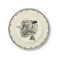 NYC TOILE - TIME SQ PLATE (8.25")
