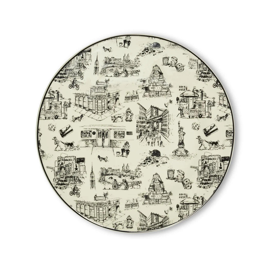NYC TOILE - DINNER PLATE (10.25")