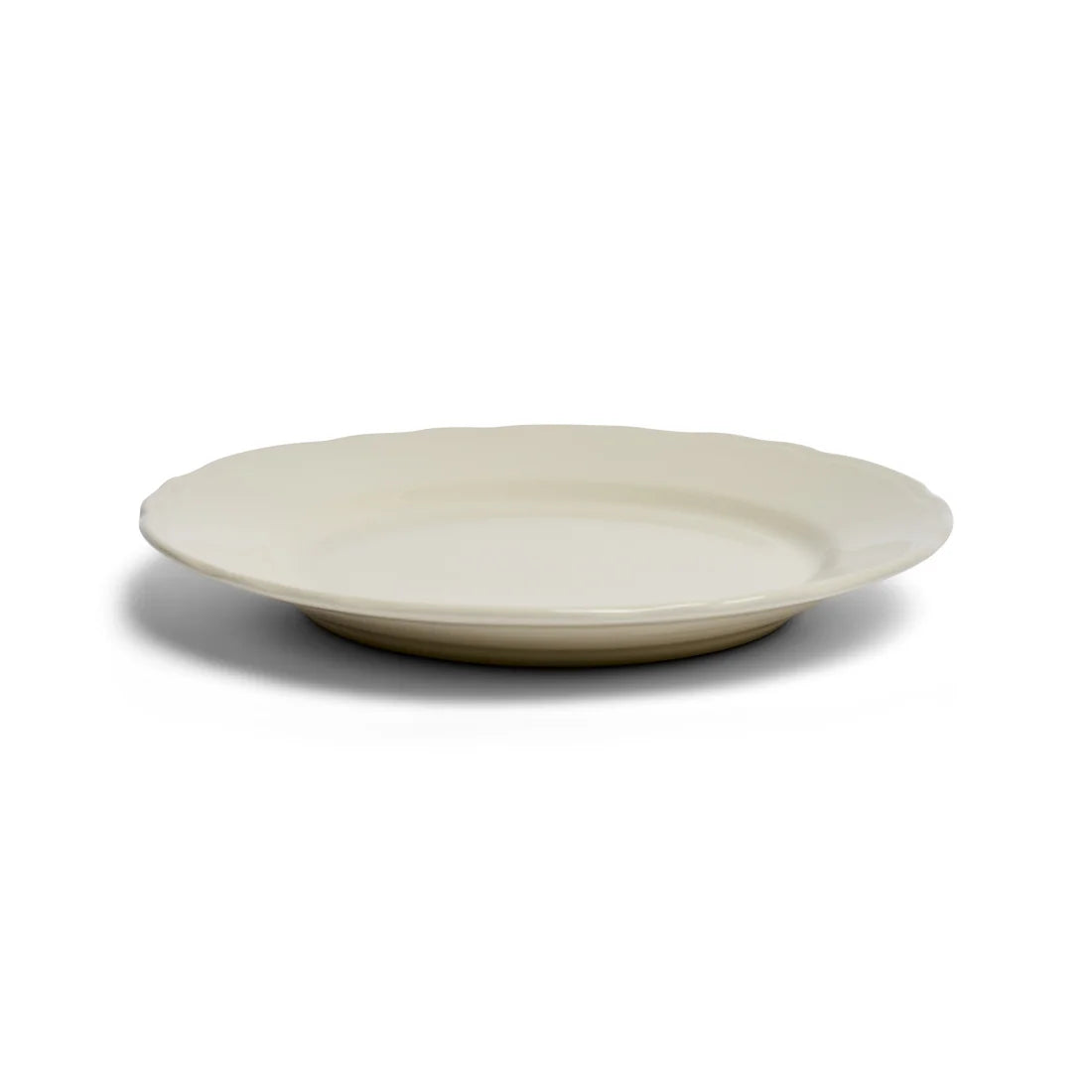 SCALLOPED WHITES - MAIN PLATE (10.62")