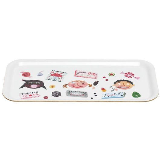 Candy Tray serving and catchall piece, with a clean, polished finish and distinctive shape or artwork; useful for snacks and small bites, or for organizing jewelry, keys, and countertop essentials. Alternate product view shows more of the shape, finish, and design details.