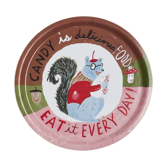 Squirrel Tray serving and catchall piece, with a clean, polished finish and distinctive shape or artwork; useful for snacks and small bites, or for organizing jewelry, keys, and countertop essentials. Primary product view highlights the overall design and proportions.