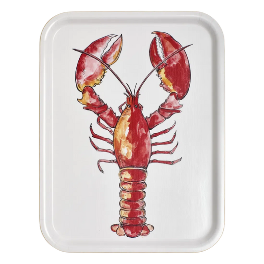 Shelly Lobster Tray serving and catchall piece, with a clean, polished finish and distinctive shape or artwork; useful for snacks and small bites, or for organizing jewelry, keys, and countertop essentials. Primary product view highlights the overall design and proportions.