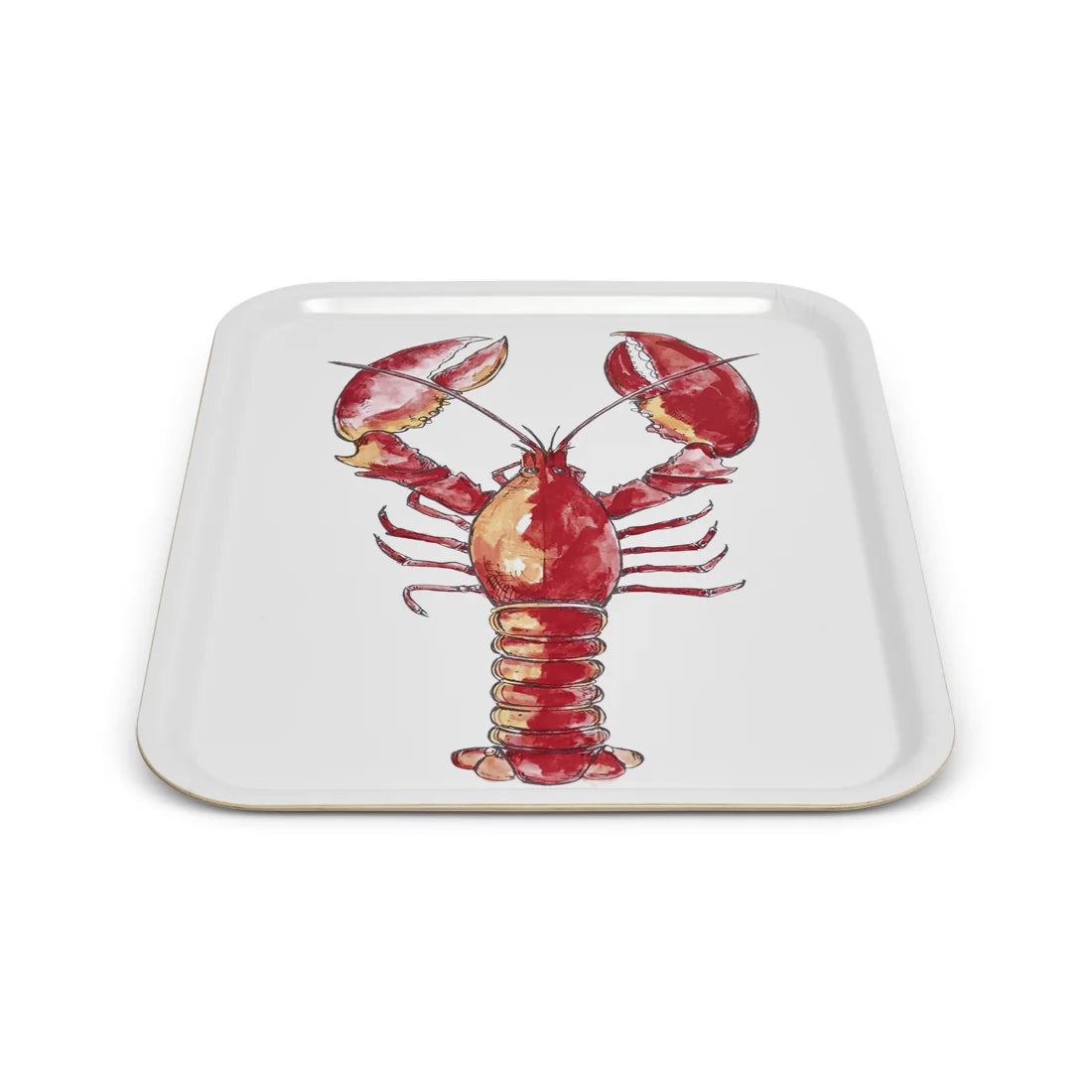 SHELLY LOBSTER TRAY (16.9"x13")