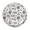 NYC Toile - Tray serving and catchall piece, with a clean, polished finish and distinctive shape or artwork; useful for snacks and small bites, or for organizing jewelry, keys, and countertop essentials. Primary product view highlights the overall design and proportions.