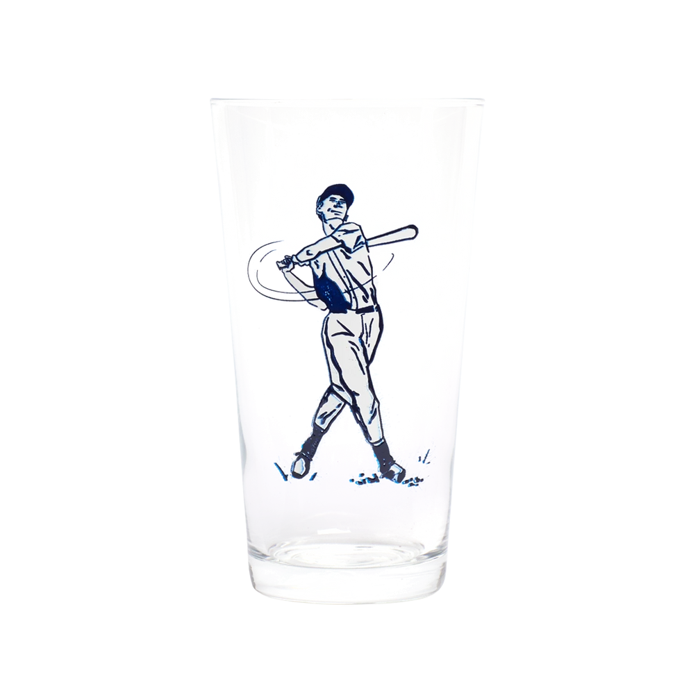 Baseball Pint Glass generous glassware, with a crisp silhouette and decorative details that stand out on the table; a practical choice for beer, soda, iced tea, or casual entertaining. Primary product view highlights the overall design and proportions.